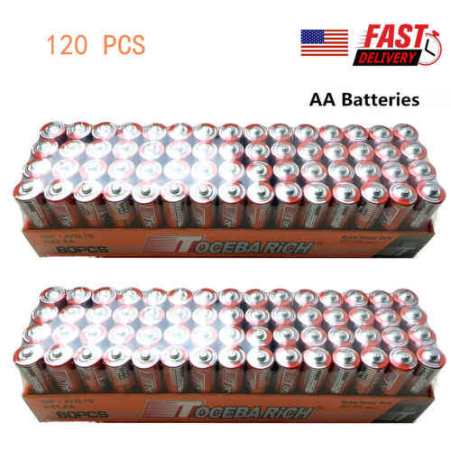 12/24/60/120 Pack AA Batteries Extra Heavy Duty1.5v Lots New Fresh US Seller