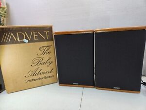 Advent Baby Advent Vintage Stereo Bookshelf Speakers Pair BOTH NEED REFOAMING