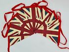 Vintage British Union Jack Textile Flag Fabric Bunting Banner Platinum Jubilee