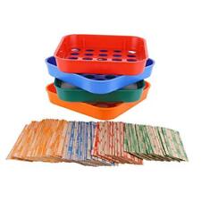 Coin Sorters Tray & Coin Counters – 4 Color-Coded Coin Sorting Tray Bundled with