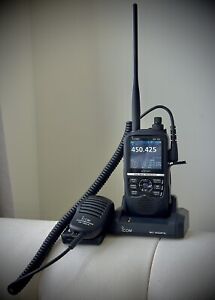 Icom ID-52A Dual Band Digital VHF/UHF Transceiver GPS D-STAR Case MARS Extras