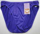Vintage Vassarette Signature Waist Satin Feel Microfiber Bikini Panties Size 7 L