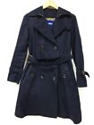 Burberry Blue Label Trench Coat Navy Size:36 Cotton From Japan