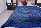 Indian Elephant Mandala Queen Size Bed Sheet Bedding Set Dorm Gypsy Blanket Boho