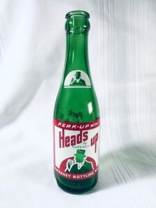 New ListingRARE vintage Heads Up lithiated soda pop bottle Sweeney Bottling Middletown NY