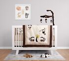 BabyFad 9 Piece Monkey Brown Baby Crib Bedding set