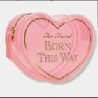 TOO FACED Clear Heart ❤️ Shaped BORN THIS WAY PVC Makeup / Cosmetics Bag