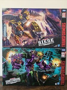 Transformers Generations Titan WFC-S29 Omega Supreme & WFC-E25 Scorponok Lot NEW