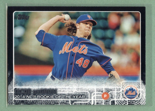 2015 TOPPS SERIES 2 JACOB DEGROM #50/64 BLACK PARALLEL 2ND YEAR METS RANGERS#387
