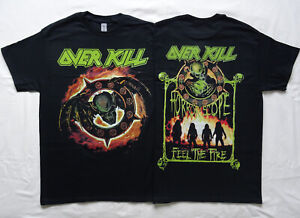 Overkill Horrorscope/Feel The Fire Official Shirt Legend Thrash Metal Real Foto
