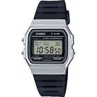 Casio F91WM-7A, Digital Chronograph Watch, Black Resin Band, Alarm, Date