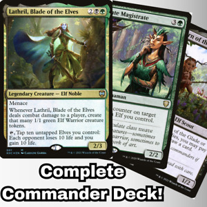 MTG Commander EDH Deck Lathril, Blade of the Elves 100 Cards Elf Custom Deck