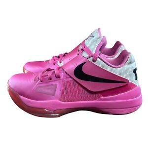 Nike Zoom KD IV 4 Aunt Pearl Breast Cancer Awareness Pink 473679-601 Men Size 9