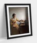 PETER ILSTED, YOUNG GIRL CLEANING CHANTERELLES -FRAMED ART POSTER PRINT 4 SIZES