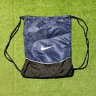 Vintage Nike Swoosh Drawstring Navy Blue Bag Backpack