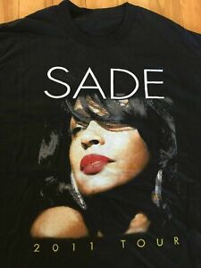 Vintage SADE 2011 Concert Tour T- Shirt Black Unisex Cotton All Size CC79