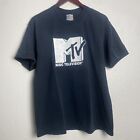 VTG MTV T Shirt Tee Y2K 2006 Music Television Black Distressed Faded   XL
