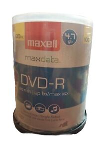 New ListingMaxell DVD-R Discs 4.7GB 16x Spindle Gold 100/Pack 638014