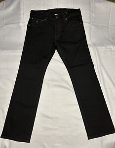 True Religion Ricky Big Flap Relaxed Straight Mens Jeans 36x32 NWOT Black