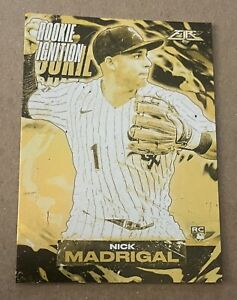 Nick Madrigal RI-10 - 2021 Topps Fire - Gold Minted Rookie Ignition Insert Card