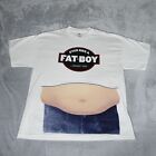 Vintage You Ever Ride A Fat Boy T Shirt Mens XL Big Belly Funny Adult White