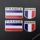 4x France French Flag Emblem Car Badge Decal Sticker For Peugeot Citroen Renault