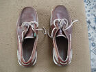 Dunham Nautical Rollbar Leather Uppers Boat Shoes Size 9 2E