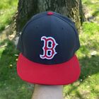 New Era 59Fifty MLB Boston Red Sox Hat Size 7 3/4 Red Black Lightweight Cap