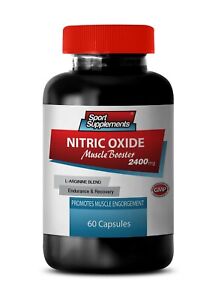 L-Arginine Plus - Nitric Oxide Booster 2400mg - Increase Endurance Capsules 1B