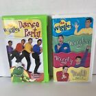 The Wiggles Wiggly, Wiggly World (VHS, 2002) & Dance Party (VHS, 2001) Kids