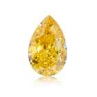 0.21 Carat Fancy Vivid Yellow Natural Diamond Loose Pear Shape SI1 GIA Certified