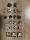 Hundreds of Antique & Vintage Buttons Including Acrylic & Rhinestone