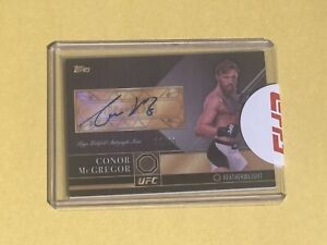 2016 Topps UFC Conor McGregor Certified Auto SSP Autograph /25 Top of the Class