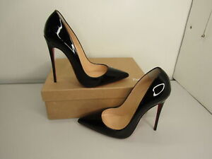 Christian Louboutin Womens So Kate 120 Pumps Black Pointed Toe US8.5 *PRE-OWNED*