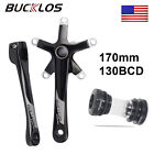 Bucklos 130 BCD Crankset BB Hollowtech 170mm Crank Arm Road Folding Bike Single