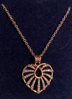 Montana Silversmiths bursting heart rose gold tone necklace