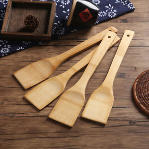 Set of 2/4/6 Wooden Utensils Spatula Spoon Shovel Cooking Kitchen Tools Bamboo
