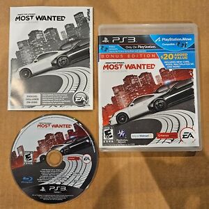 Need for Speed Most Wanted Bonus Edition PlayStation 3 2012 complete in box