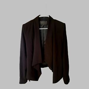 BCBG Max Azria Abree Open Front Blazer Jacket size medium Black