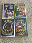Veggie Tales DVD Lot of 4 Movies Episodes Songs Christian Religious Free Ship!