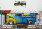 M2 MACHINES GROUND POUNDERS 1956 FORD F-100 PICKUP R38 BLUE LIMITED PRODUCTION