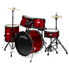 OPEN BOX - 5-Piece Complete Full Size Pro Adult Drum Set Kit w Remo Heads