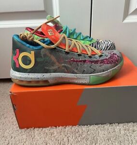 Nike KD 6 What The Size 9.5 Multicolor 669809-500 Kevin Durant Men’s VI
