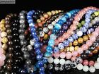 Natural Gemstones 7.5mm ~ 8mm ~ 8.5mm Round Loose Beads 15'' ~ 16'' Pick Stone