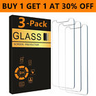 3-PACK For iPhone 15 14 13 12 11 Pro Max XR Max Tempered Glass Screen Protector
