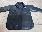 For Ever 21 mens black leather jacket used Size Small
