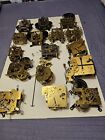 Clock Movements Misc. 17 Pieces West Germany, Japan, Korea Sold As Is Parts