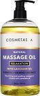 Lavender Relaxation Massage Oil 8.8 oz by Cosmetasa
