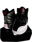 Size 13 Kids Jordan 12 Retro Playoffs Brand new Never Worn W/box Black/White Red