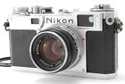 【N MINT】Nikon S2 Silver Film Camera Nikkor H C 5cm 50mm f/2 Lens From JAPAN